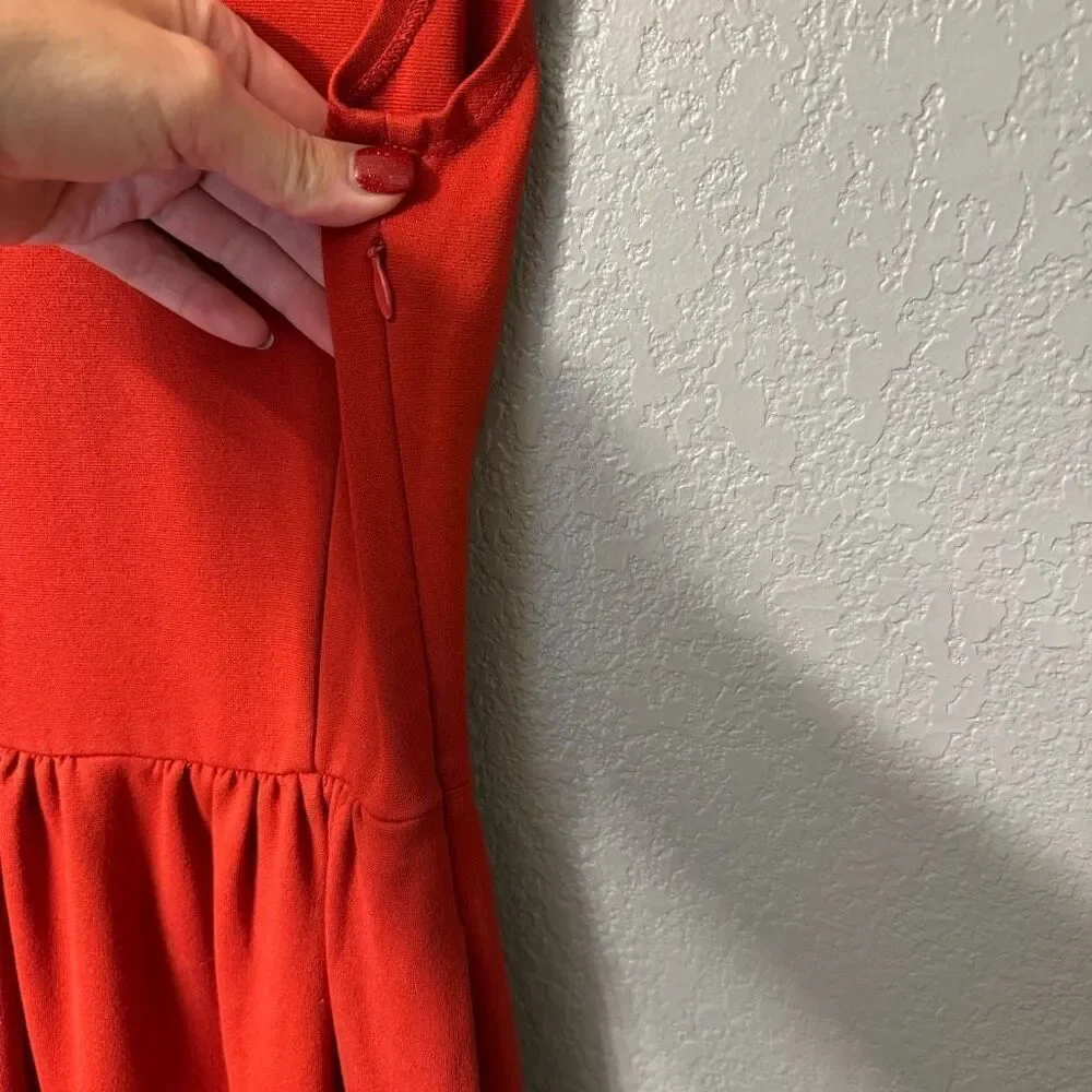 Madewell Screenplay Ponte Dress Burnt Orange Small - Picture 5 of 8